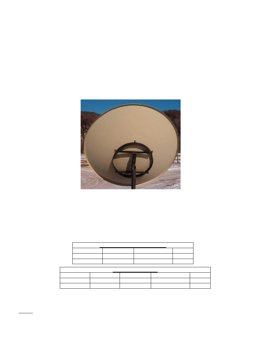 Bolt bag: for the 39” polar “a” mount | DH Satellite 39 Polar Or Az-EL Series User Manual | Page 8 / 9