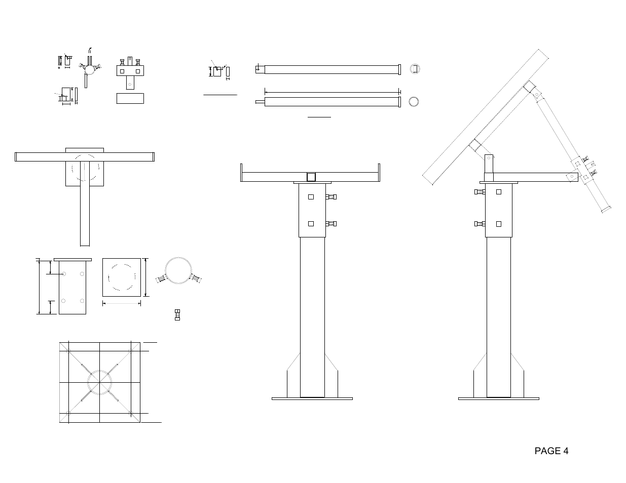 04gemini fixed az-el mount base, Gibralter gemini fixed, Page 4 | DH Satellite Gibralter Ge-Mini User Manual | Page 4 / 10