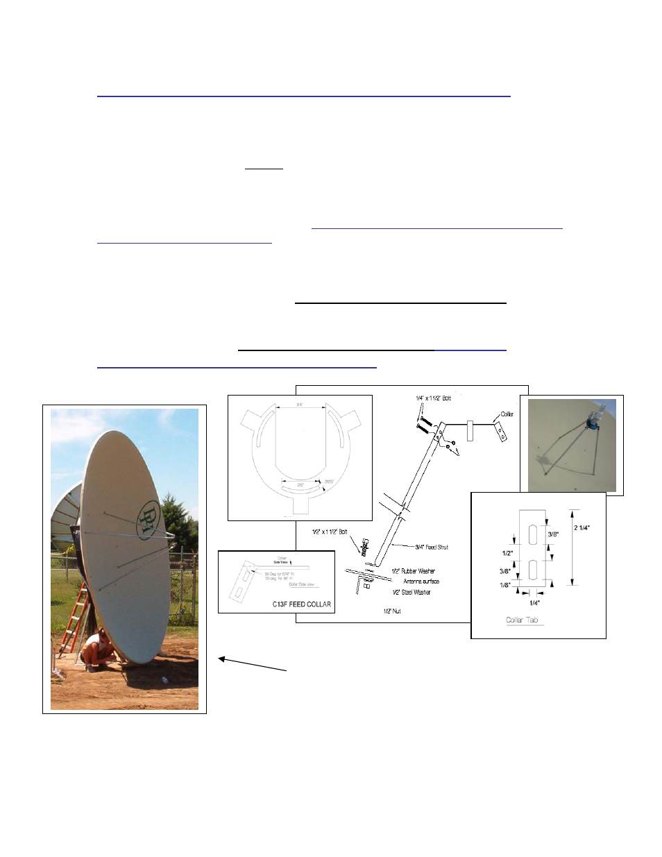 Assembling the antenna to the ring | DH Satellite Gibralter Ge-Mini User Manual | Page 7 / 10
