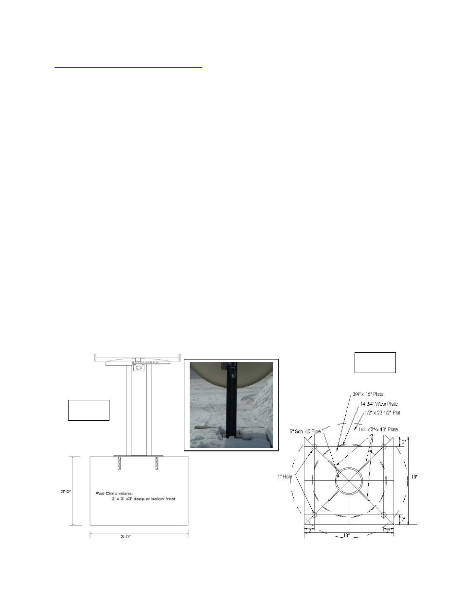 Installation of base | DH Satellite Gibralter Gemini Sectional Antenna Mount User Manual | Page 4 / 13