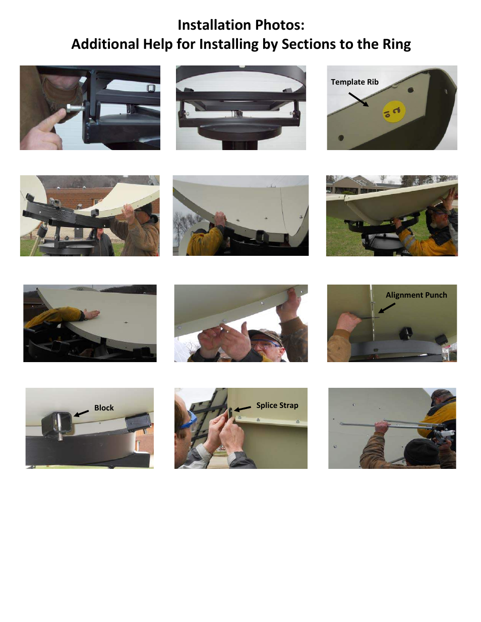 DH Satellite Gibralter Gemini Sectional Antenna Mount User Manual | Page 9 / 13