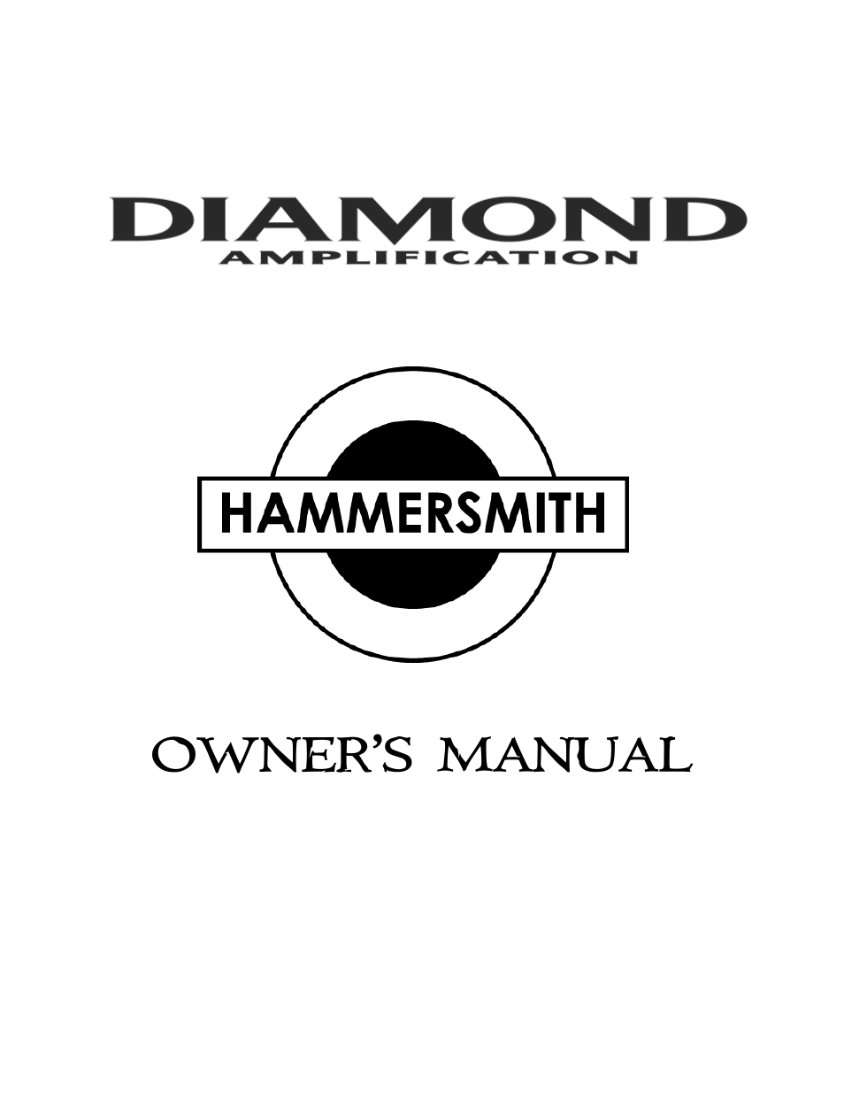 Diamond Amplification Hammersmith User Manual | 19 pages