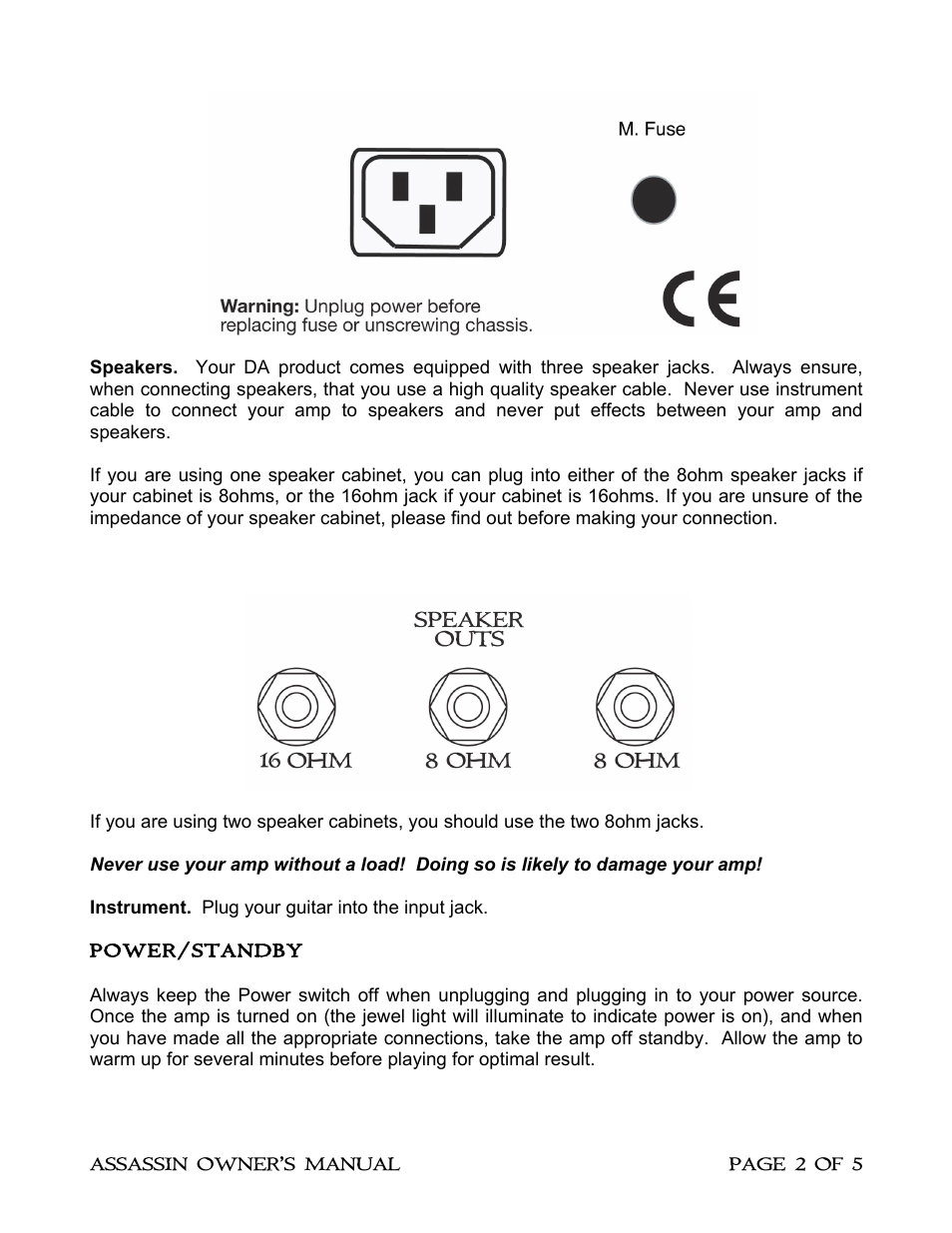 Diamond Amplification Assassin User Manual | Page 5 / 9