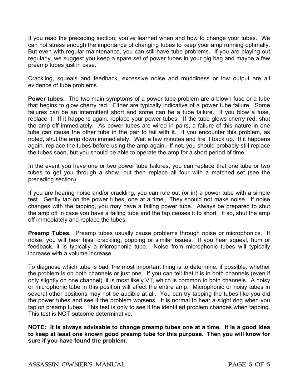 Diamond Amplification Assassin User Manual | Page 8 / 9