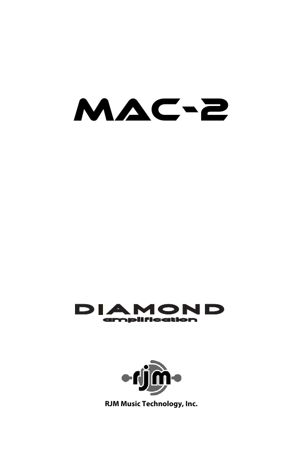 Diamond Amplification MAC-2 User Manual | 21 pages