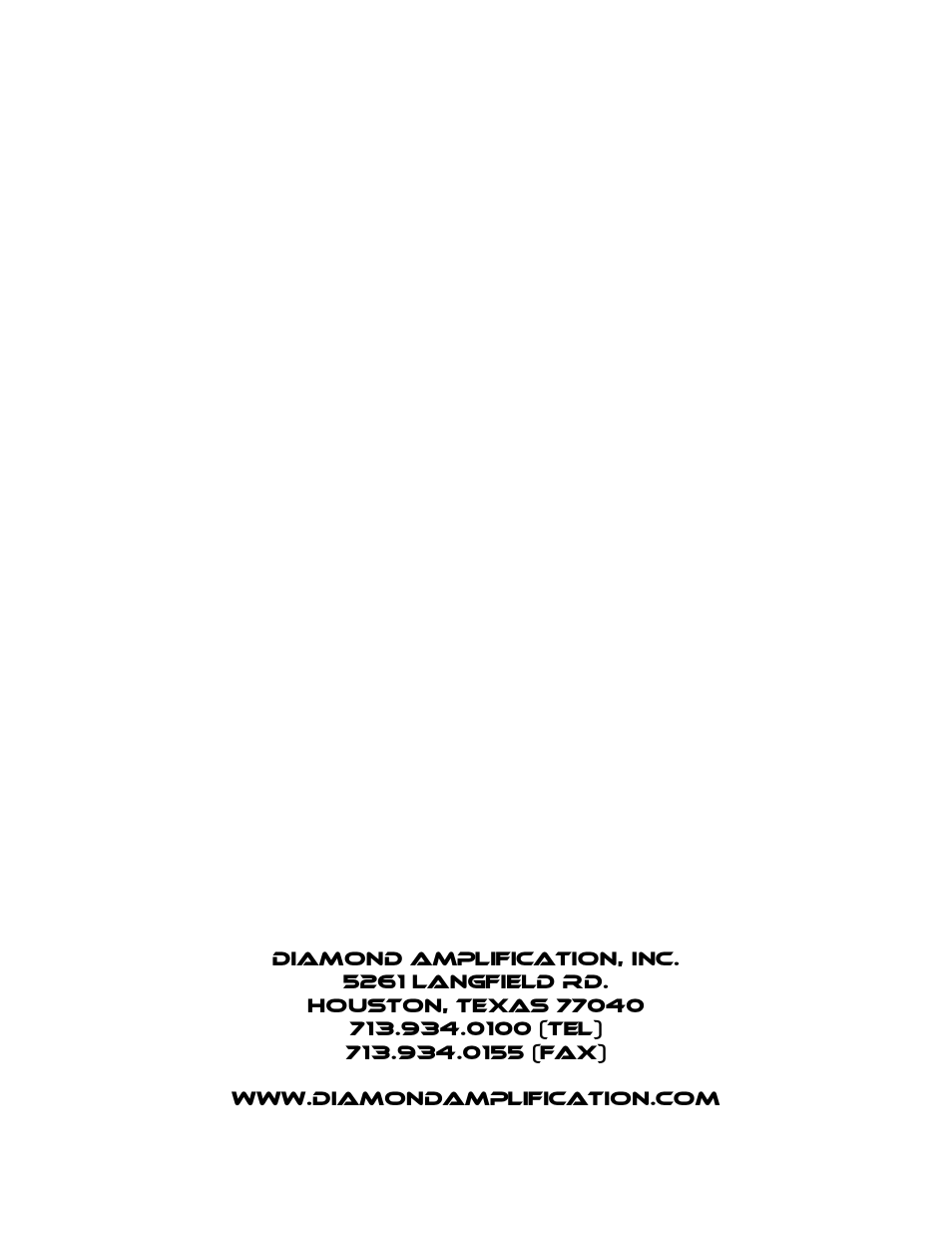 Diamond Amplification Spec Op User Manual | Page 22 / 22