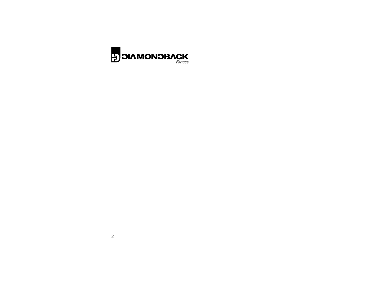910ub owner's manual 05nov10.pdf | Diamondback Fitness 910Ub User Manual | Page 2 / 44