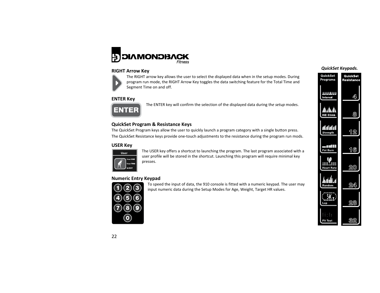 Diamondback Fitness 910Ub User Manual | Page 22 / 44
