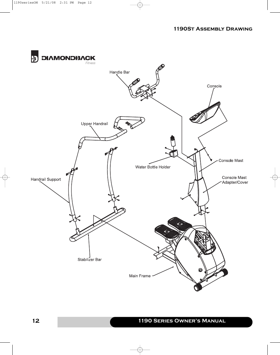 Diamondback 1190 Er User Manual | Page 11 / 50