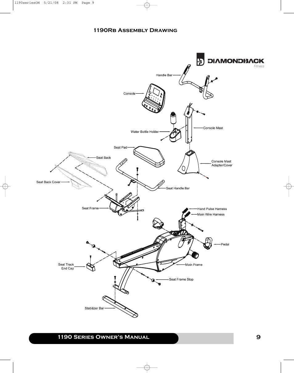 Diamondback 1190 Er User Manual | Page 8 / 50