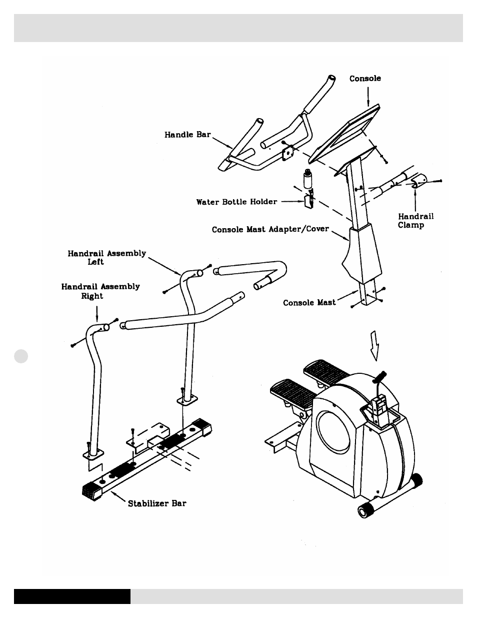 1100es assembly drawing | Diamondback Fitness 1100U User Manual | Page 8 / 24