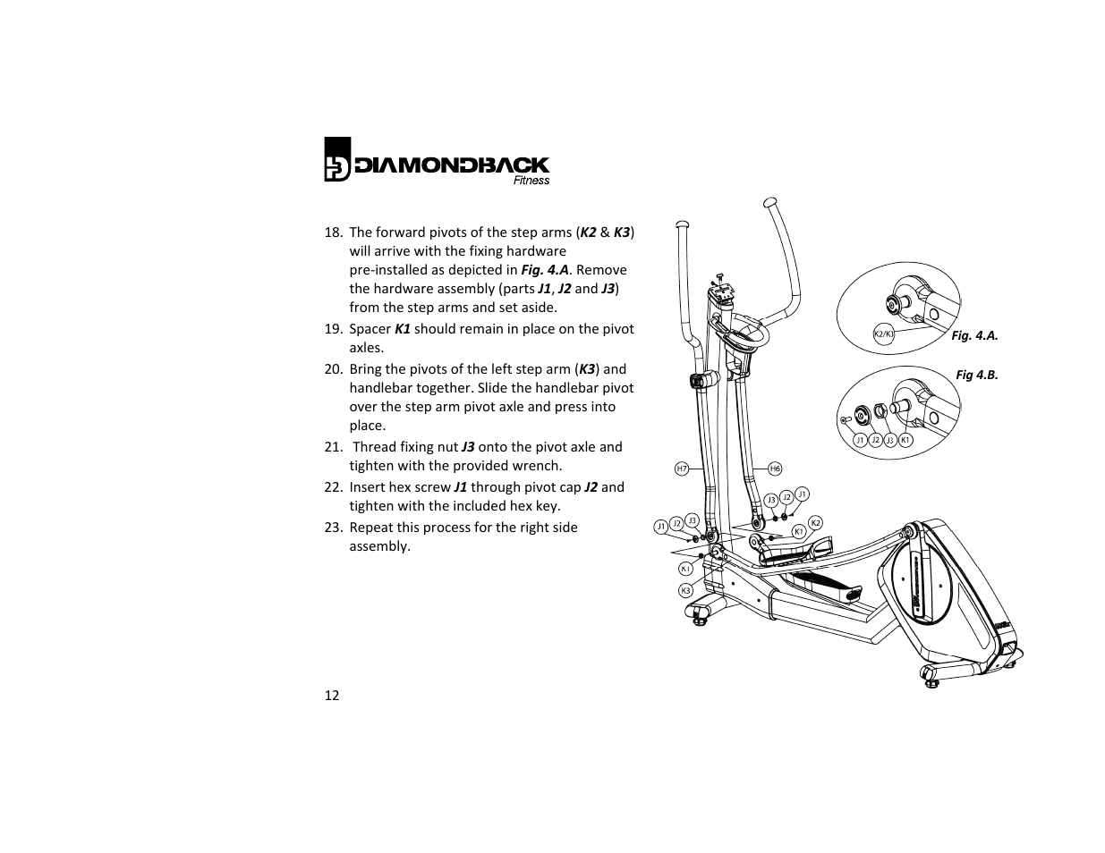 Diamondback 500ER User Manual | Page 12 / 40