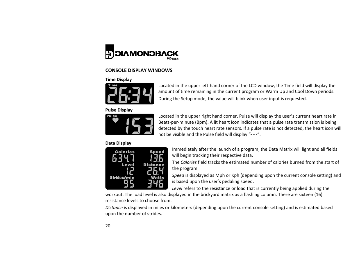 Diamondback 500ER User Manual | Page 20 / 40