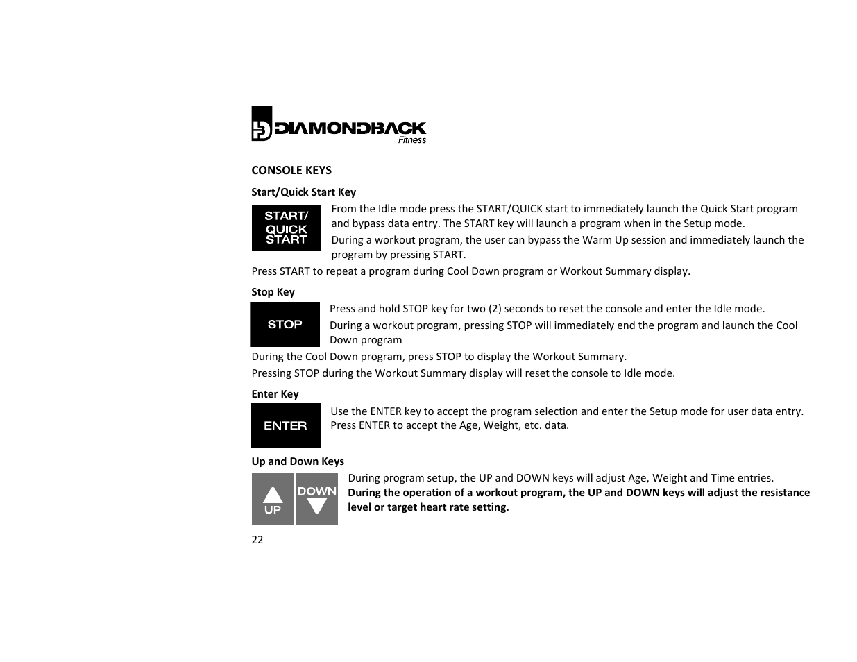 Diamondback 500ER User Manual | Page 22 / 40