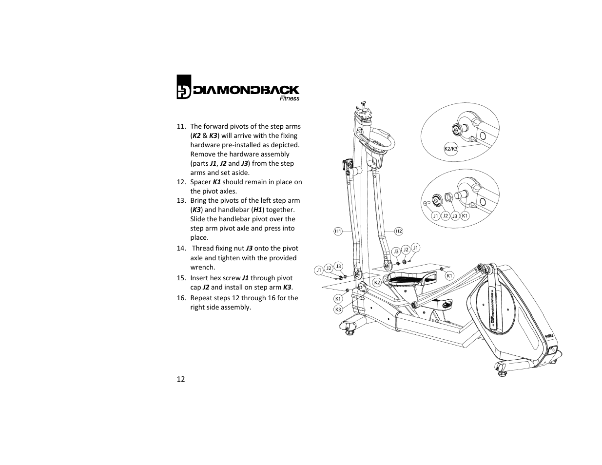 Diamondback Fitness 900Er User Manual | Page 12 / 52