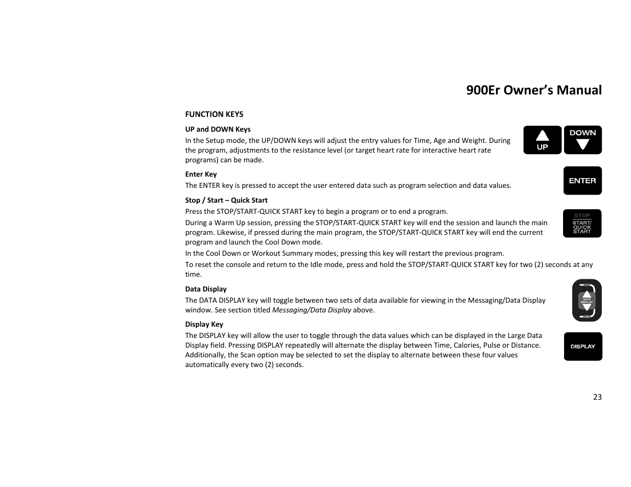 900er owner’s manual | Diamondback Fitness 900Er User Manual | Page 23 / 52