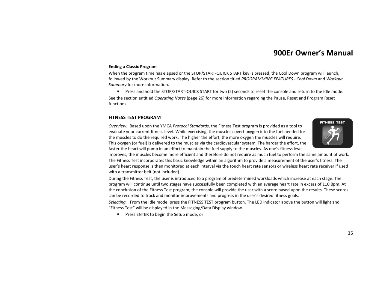 900er owner’s manual | Diamondback Fitness 900Er User Manual | Page 35 / 52