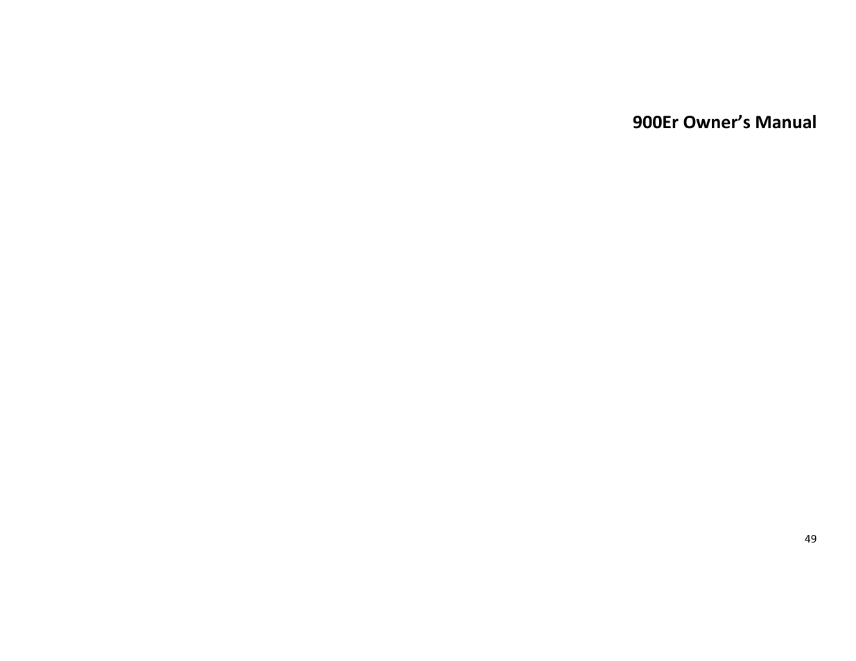 900er owner’s manual | Diamondback Fitness 900Er User Manual | Page 49 / 52