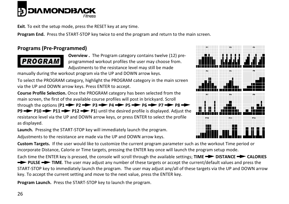 Diamondback Fitness 910Ic User Manual | Page 26 / 36
