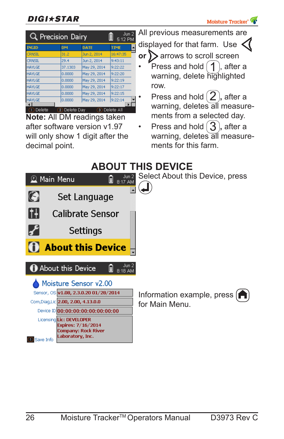 About this device | Digi-Star Moisture Tracker User Manual | Page 26 / 34