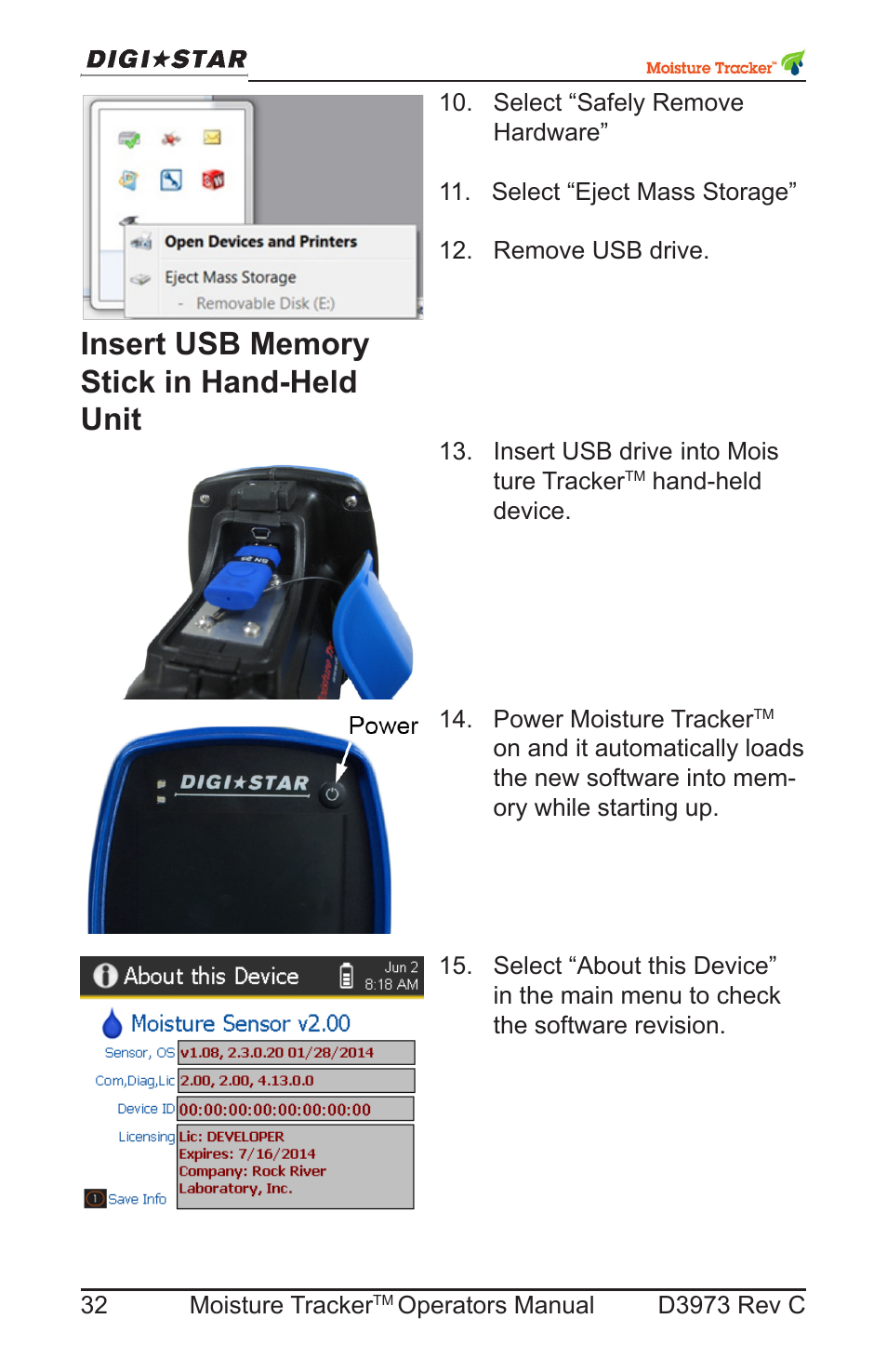 Digi-Star Moisture Tracker User Manual | Page 32 / 34