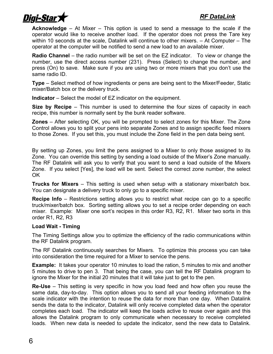 Rf datalink | Digi-Star RF DataLink Operators Manual User Manual | Page 12 / 34