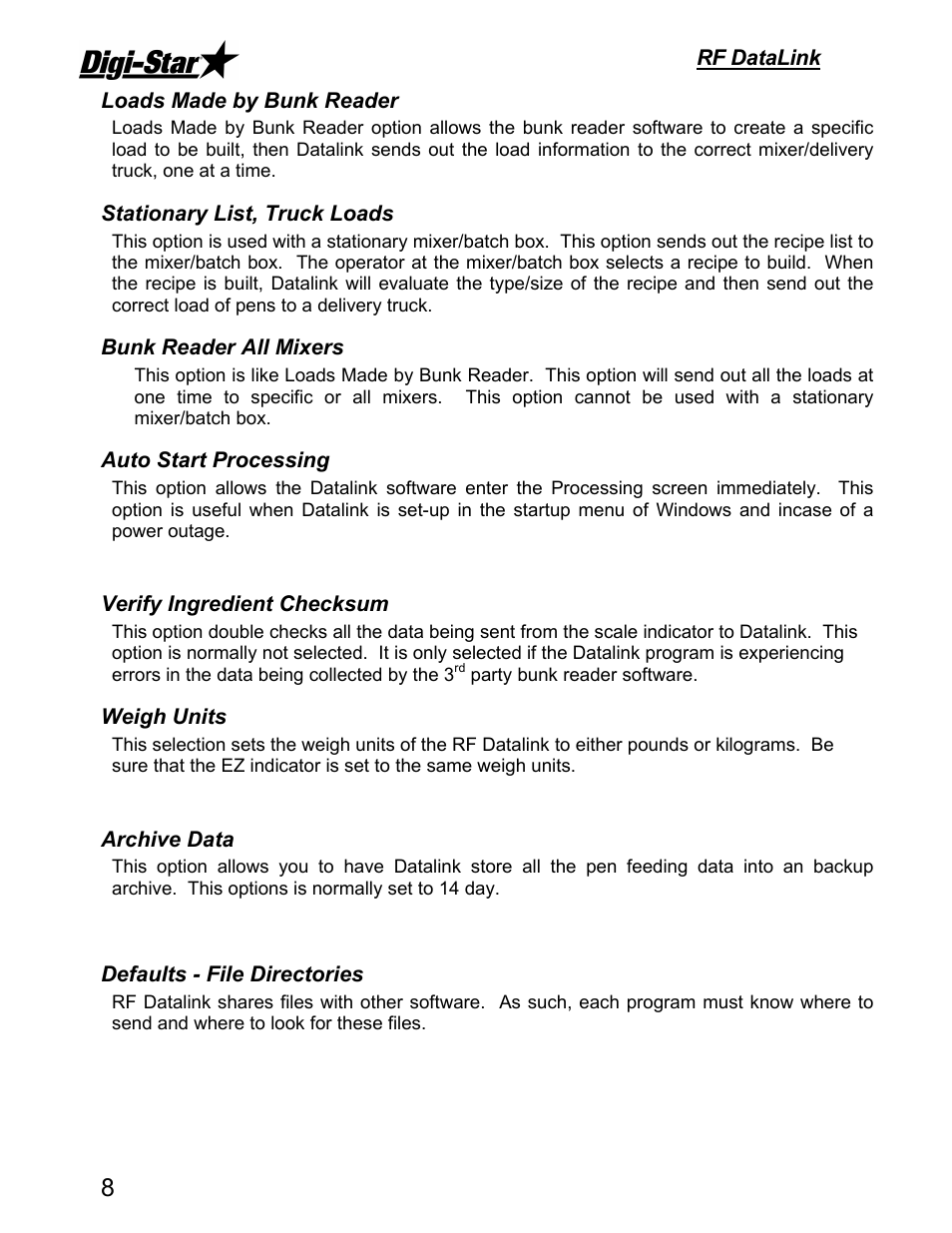 Digi-Star RF DataLink Operators Manual User Manual | Page 14 / 34