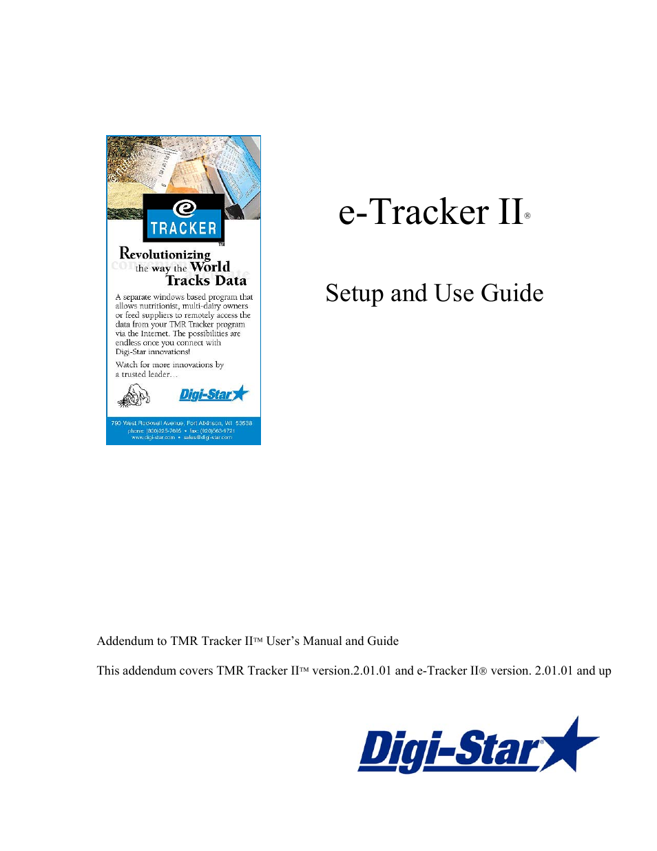 Digi-Star e-Tracker II User Manual | 10 pages