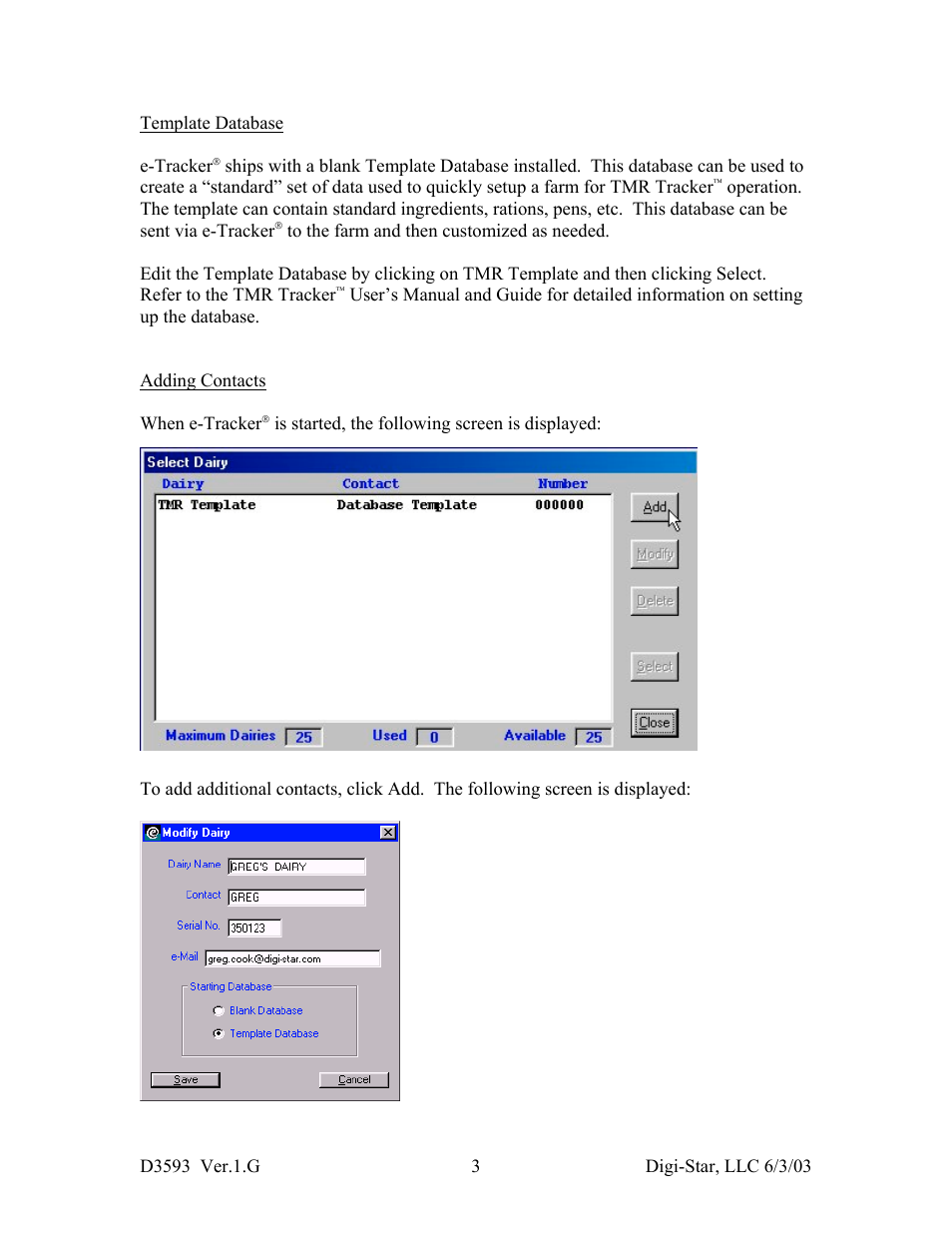 Digi-Star e-Tracker II User Manual | Page 3 / 10