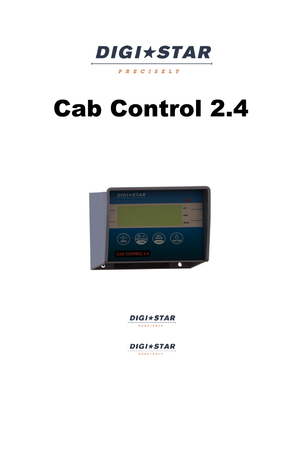 Digi-Star Cab Control 2.4 User Manual | 10 pages