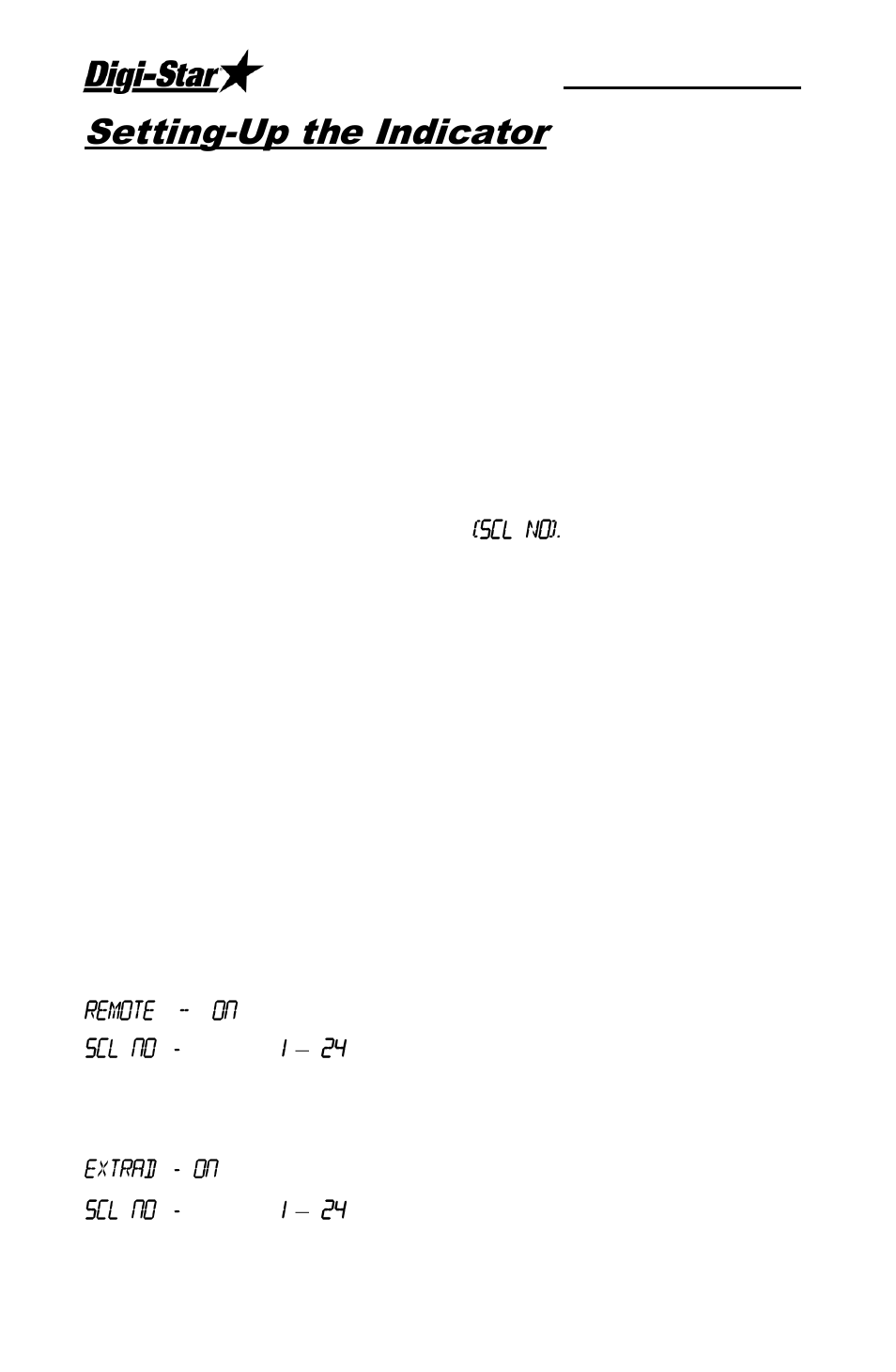 Setting-up the indicator, Cab control 2.4 | Digi-Star Cab Control 2.4 User Manual | Page 6 / 10