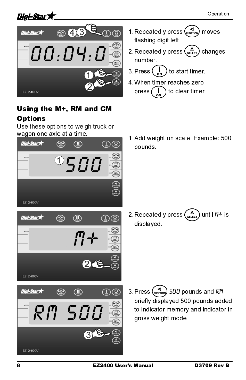 500 m, Rm 500 | Digi-Star EZ2400 User Manual | Page 12 / 29