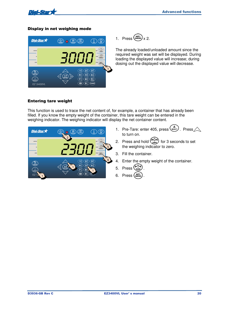 Digi-Star EZ3400VL User Manual | Page 20 / 33