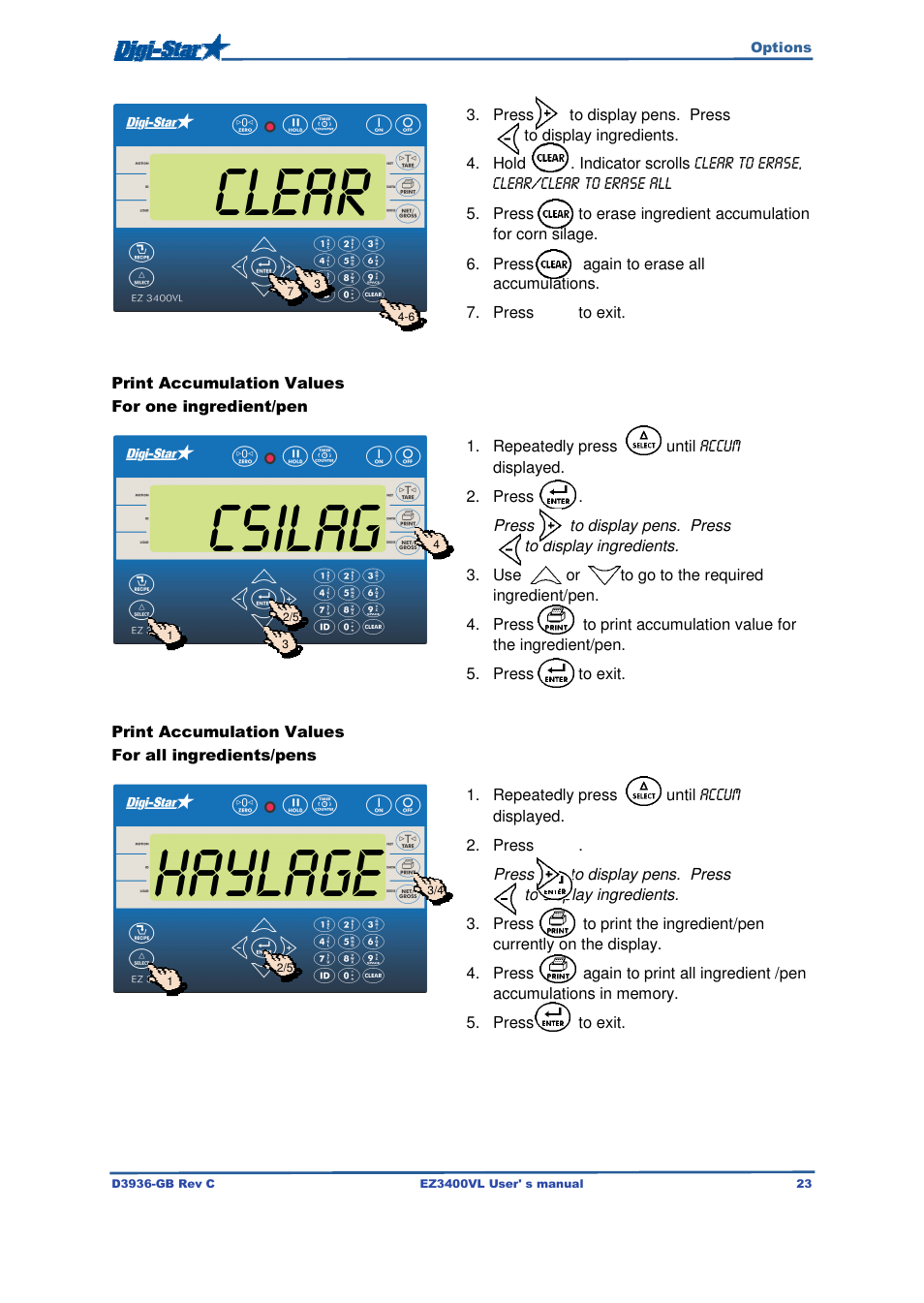 Digi-Star EZ3400VL User Manual | Page 23 / 33