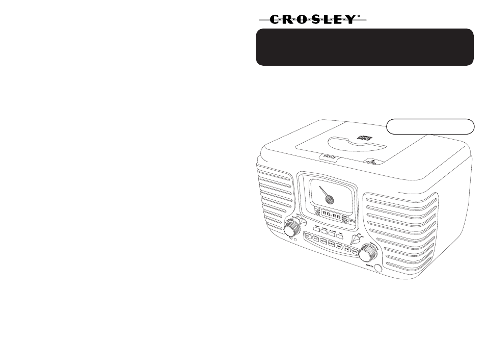 Crosley Radio Crosley Corsair CR612 User Manual | 7 pages
