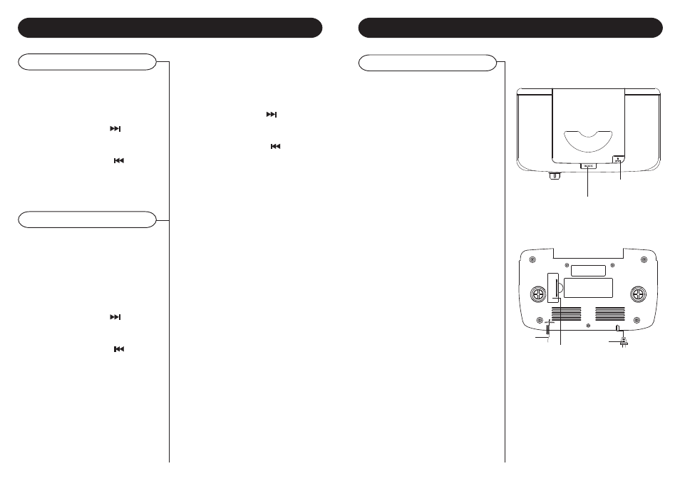 Clock & alarm operation control locators, Unit controls, Setting the clock setting the alarm | Crosley Radio Crosley Corsair CR612 User Manual | Page 6 / 7