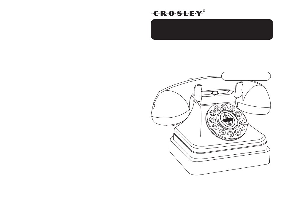 Crosley Radio CR62 User Manual | 2 pages