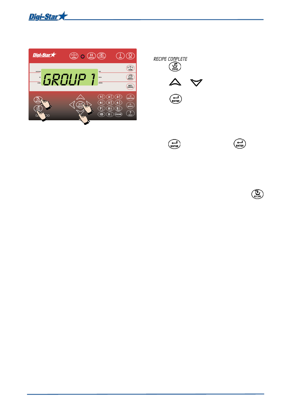 Feeding groups, Group 1 | Digi-Star EZ 3600V Manual USB User Manual | Page 15 / 43