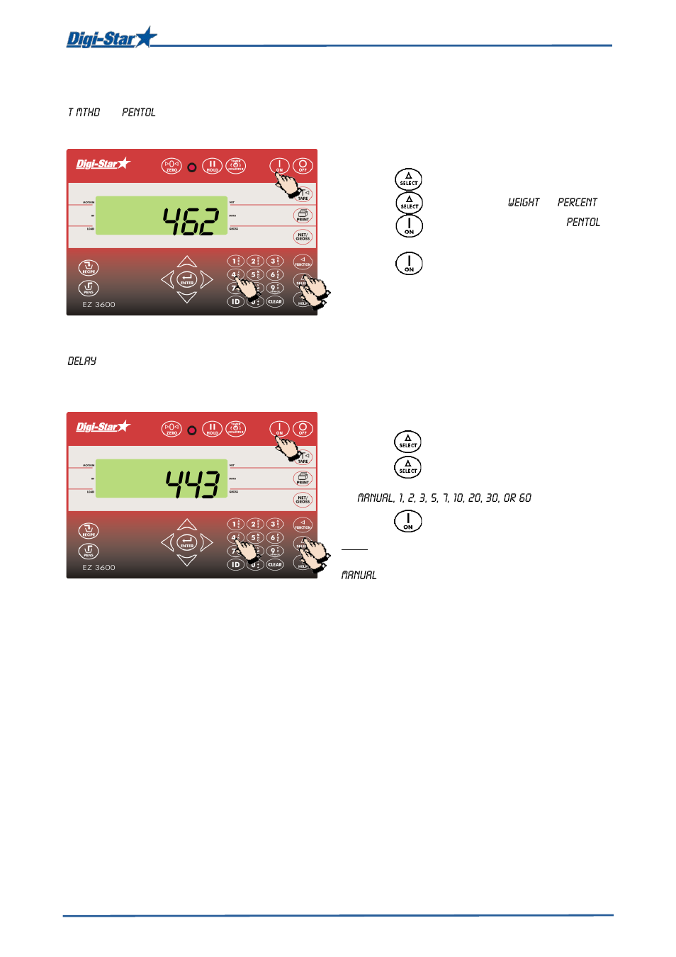 Group tolerance, Delay time | Digi-Star EZ 3600V Manual USB User Manual | Page 30 / 43