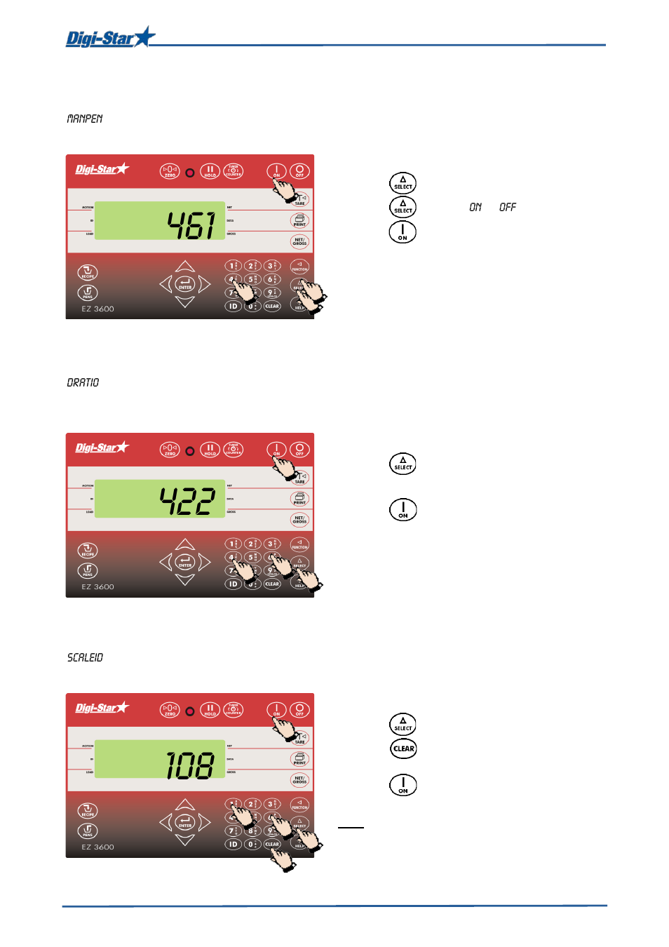 Drive ratio, Weighing indicator id / feed mixer id | Digi-Star EZ 3600V Manual USB User Manual | Page 31 / 43