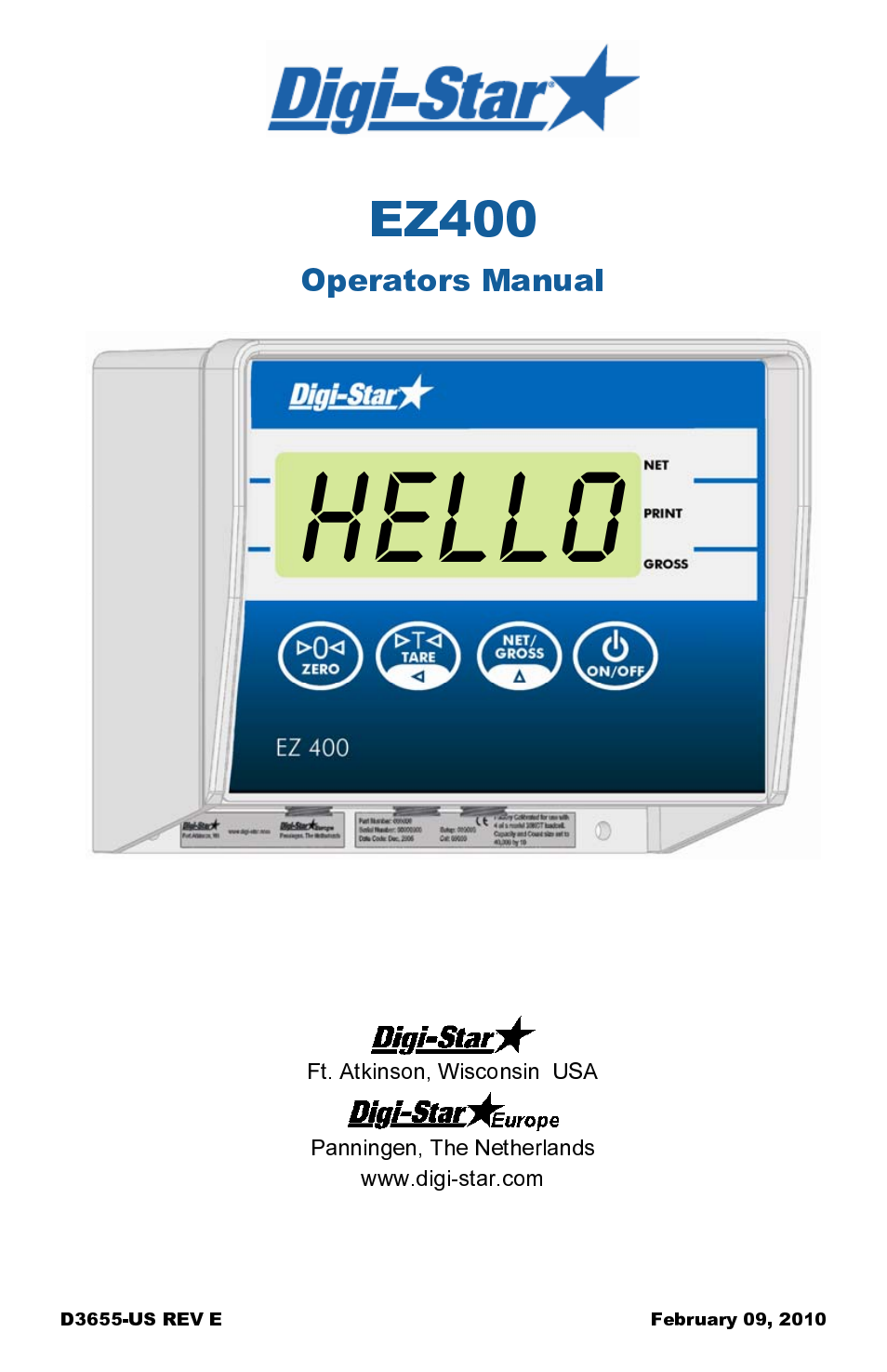 Digi-Star EZ400 User Manual | 29 pages