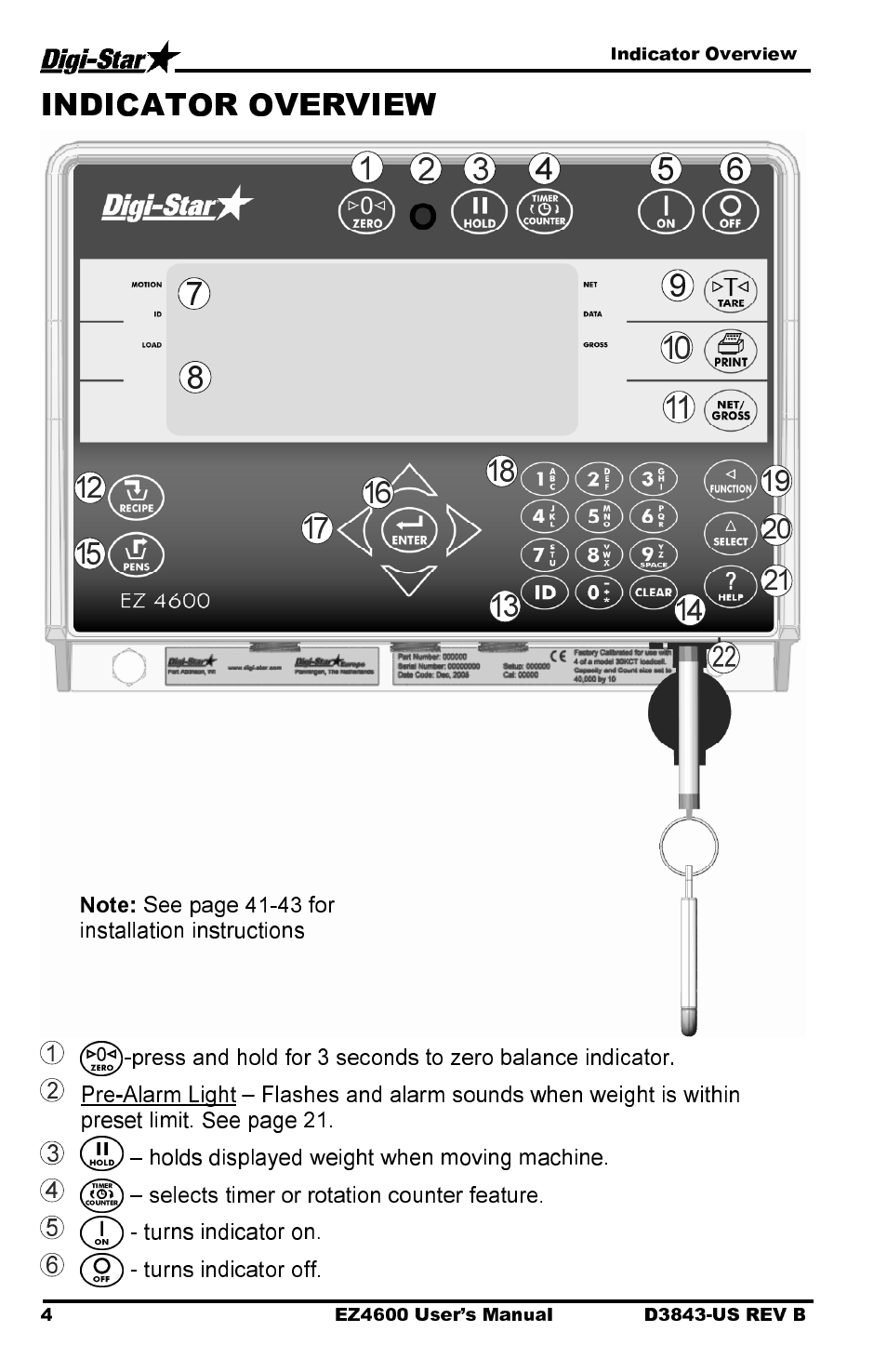 Digi-Star EZ 4600 Manual USB User Manual | Page 8 / 53