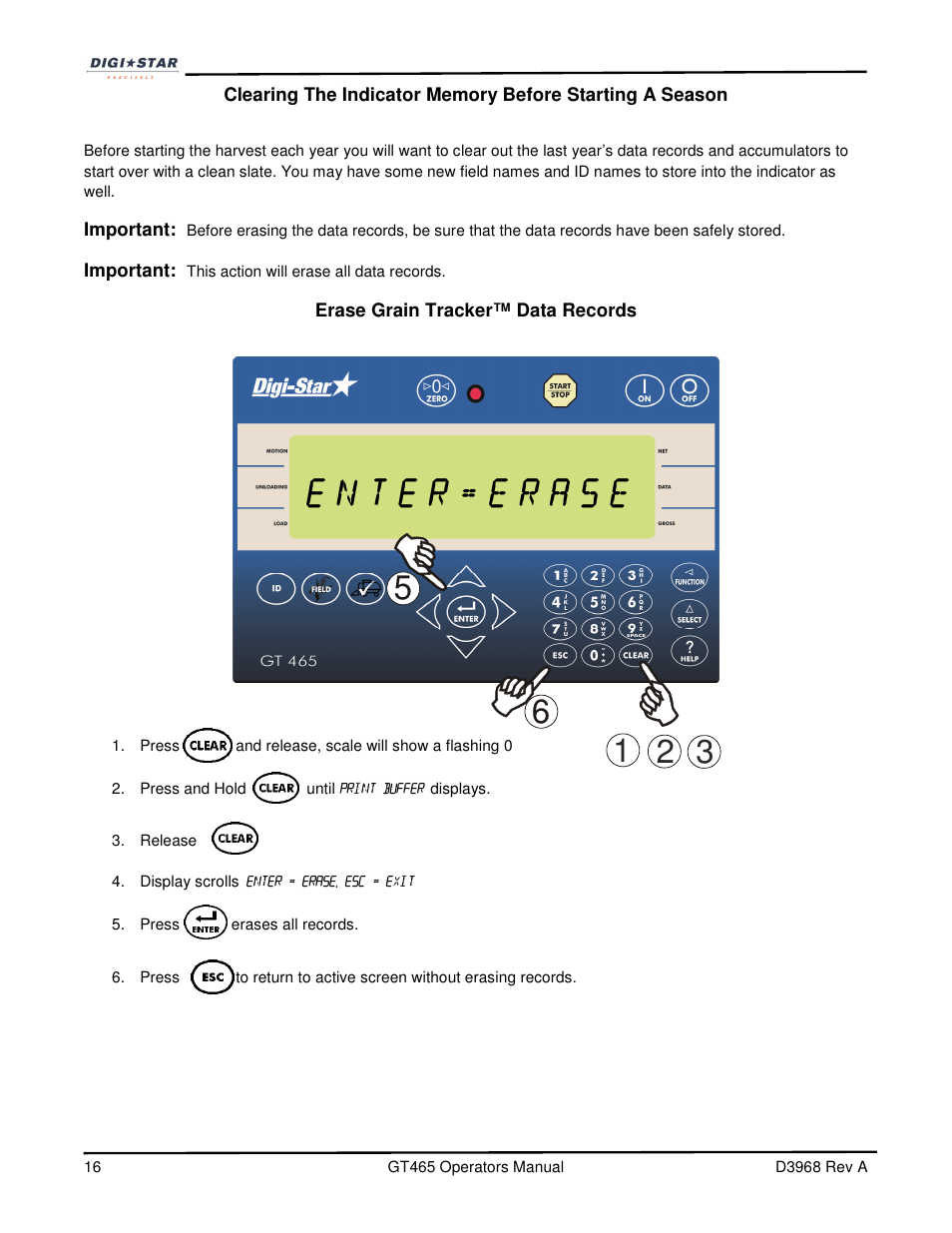 Digi-Star GT465 User Manual | Page 16 / 39