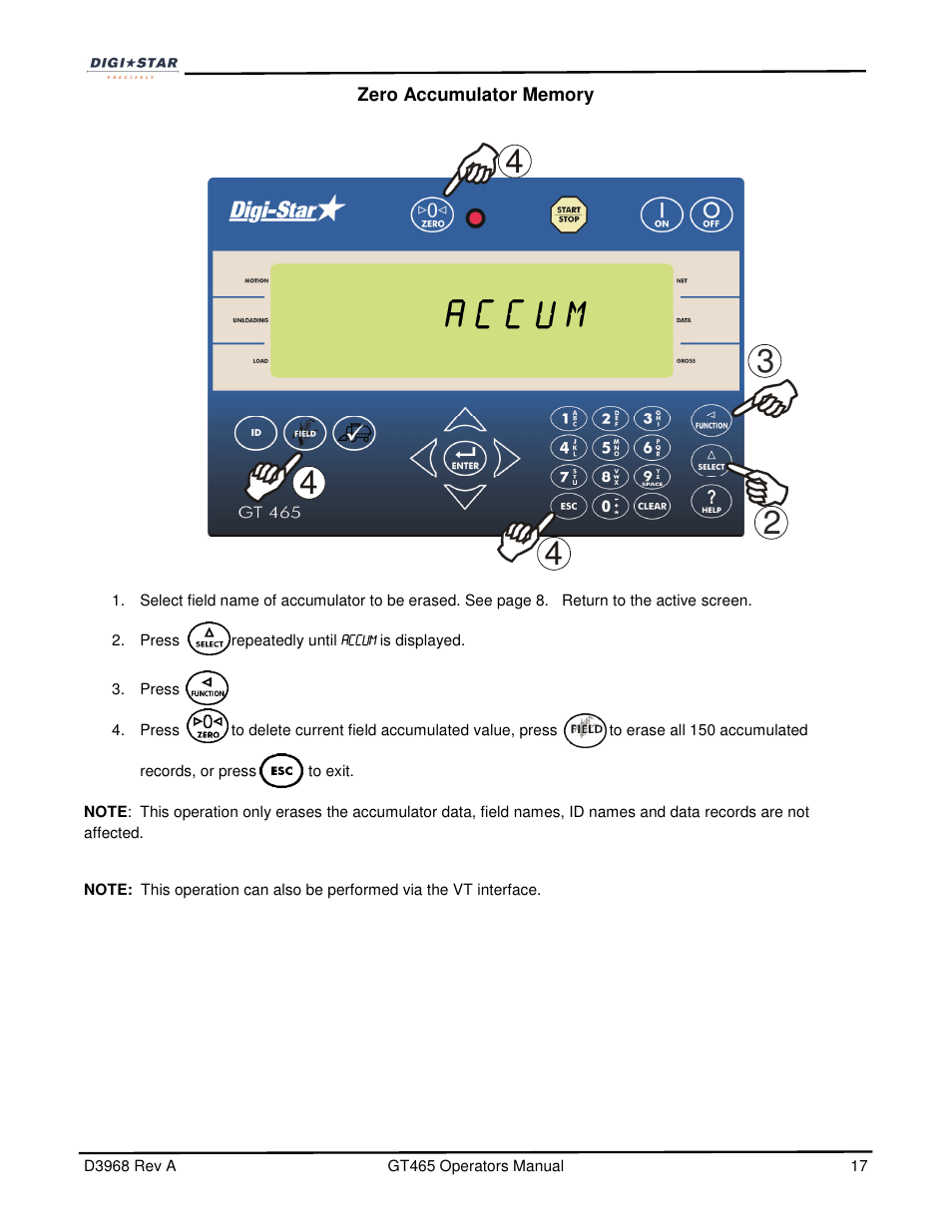 Digi-Star GT465 User Manual | Page 17 / 39