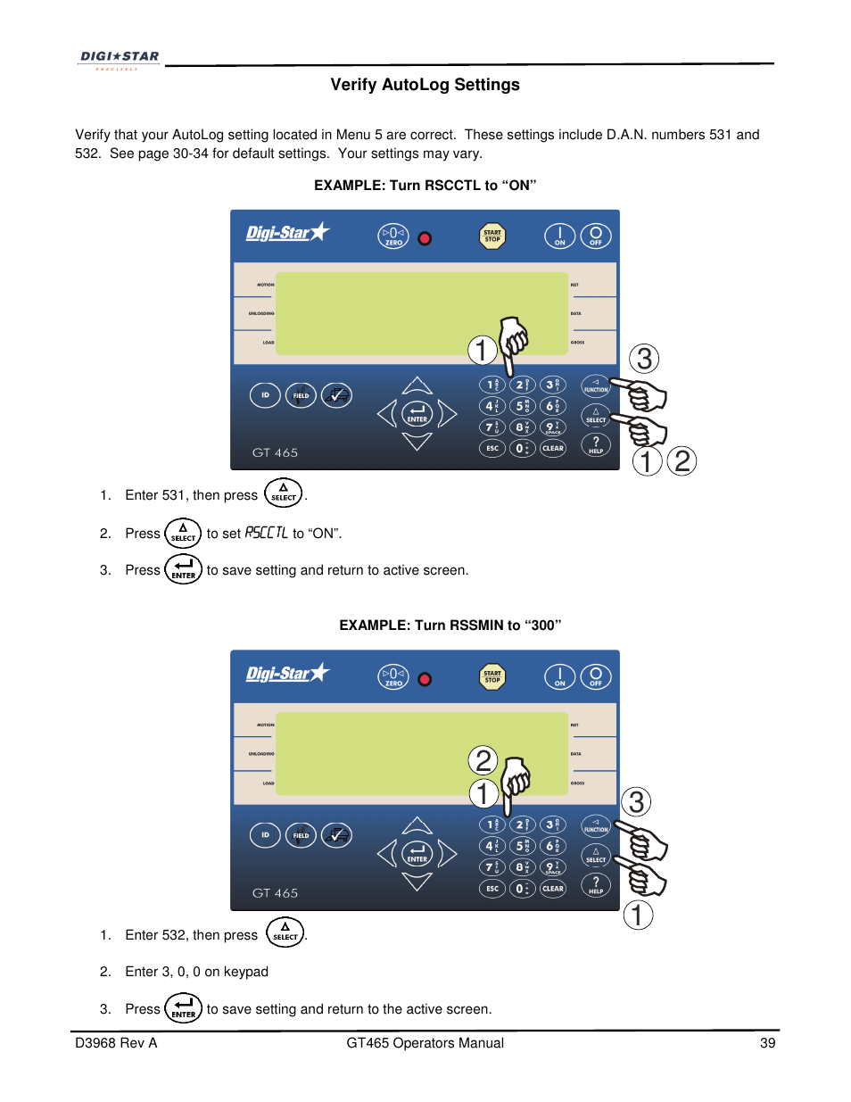 Digi-Star GT465 User Manual | Page 39 / 39