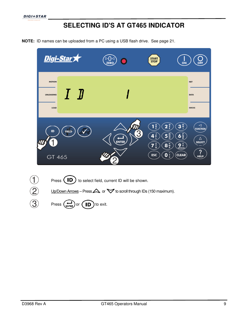 I d 1 | Digi-Star GT465 User Manual | Page 9 / 39