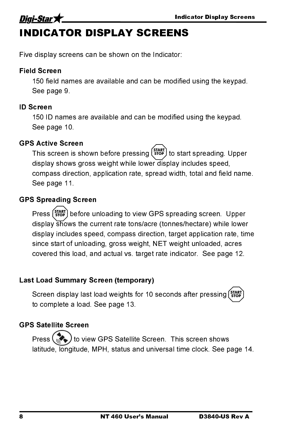 Digi-Star NT 460 User Manual | Page 12 / 45
