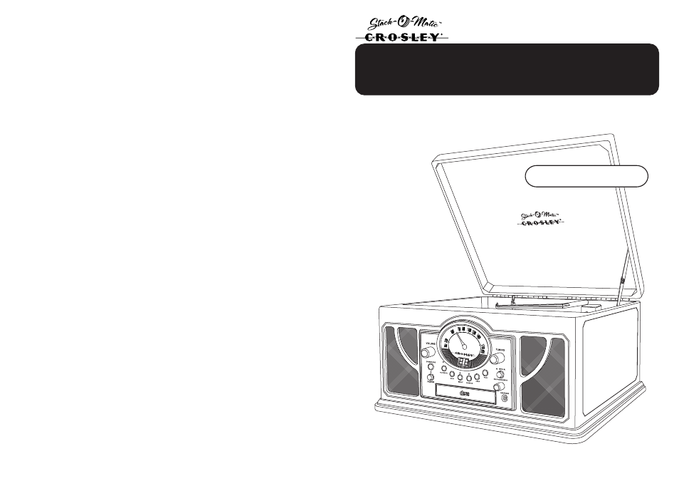 Crosley Radio Band Master 3-in-1 Entertainer CR86 User Manual | 8 pages