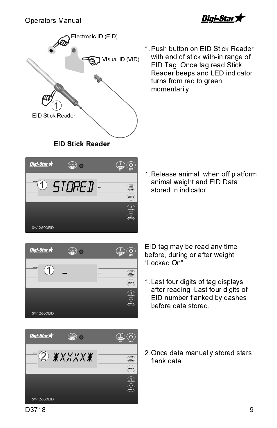 Digi-Star SW2600EID User Manual | Page 9 / 46