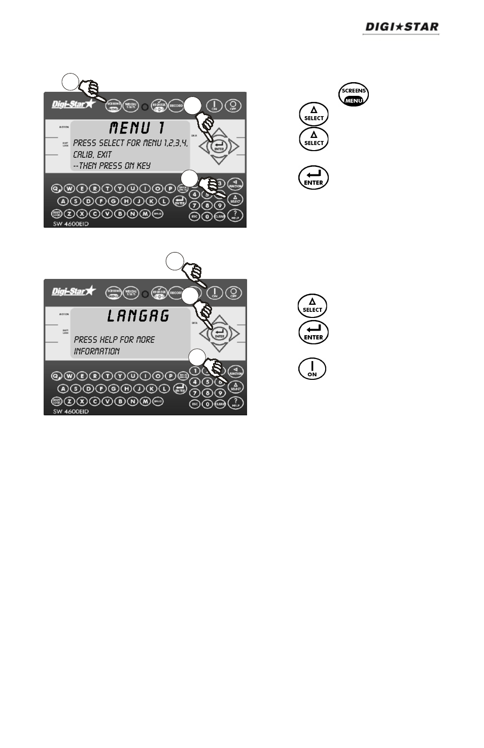 Changing options | Digi-Star SW4600EID User Manual | Page 17 / 45